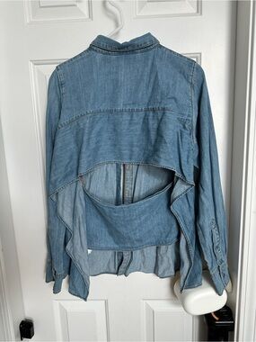 Cheap Monday Light Blue Denim Button-Front Shirt - S